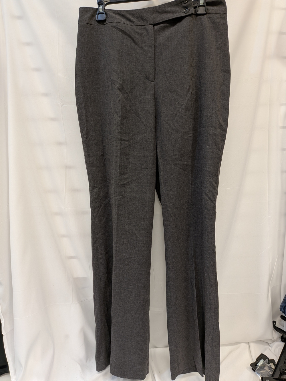 East 5th Charcoal Straight-Leg Dress Trousers